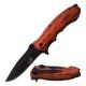Elk Ridge Folding Blade, 3.5in, Stainless Steel Blade, Pakkawood Handle, ER-A160BW