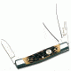 Elk Ridge Folding Blade, 3in, Stainless Steel Blade, Simulated Bone Handle ER-043I