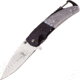 Elk Ridge LED Linerlock A/O Black Folding Knife,3in,Stainless Steel,Standard Edge,Satin,Black,Synthetic Handle ERA157BK