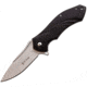 Elk Ridge Linerlock A/O Black Folding Knife, 3.5 satin finish 3Cr13 stainless blade, Black pakkawood handle, ER-A960BK