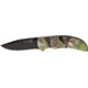 Elk Ridge Pink Camo Linerlock Folding Knife, 2.25in, Black Drop Point, Pink Aluminum Handle ER120