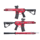 EMG F-1 Firearms PDW AR15 eSilverEdge Airsoft AEG Training Rifle, 3G Style 2, RS3, Red, UPDW-R