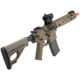 EMG Helios Knight's Armament Licensed SR-16E Mod2 MLOK Airsoft AEG Rifle, CQB, Tan, Large, AR-074E