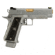 EMG Salient Arms International 2011 DS Airsoft Training Weapon, 4.3 w/Green Gas Mag, 30 Round, Silver, SA-DS0201 4.3 GG