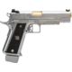 EMG Salient Arms International 2011 DS Full Auto Select Fire GBB Pistol, 5.1 Green Gas, Silver, Medium, GP-SAI-DS0101-FA