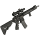 EMG Seekins Precision Licensed AR-15 SP223 Advanced Airsoft M4 AEG Rifle, w/G2 Gearbox, Black, Large, TGR-015-BR8-BNB-NCM