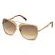 Emilio Pucci EP0004 Sunglasses - Shiny Endura Gold Frame Color, Gradient Brown Lens Color