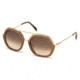 Emilio Pucci EP0014 Sunglasses - Light Brown Frame Color, Gradient Brown Lens Color