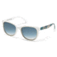Emilio Pucci EP0027 Sunglasses - White Frame Color, Gradient Green Lens Color