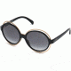 Emilio Pucci EP0055 Sunglasses - Shiny Black Frame Color, Gradient Smoke Lens Color