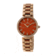 Empress Womens Catherine Automatic Hammered Dial Bracelet Watch, Orange/Rose Gold EMPEM1904