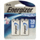 Energizer Advanced Ultimate Lithium 9V Battery, 2 Pack, L522SBP2