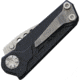 EOS Prawn Folder CF Folding Knife, 2in Stonewash SS Spear Point Blade, Carbon Fiber Handle With Black Aluminum Back Handle, EOS018