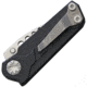 EOS Prawn Folder CF Folding Knife, 2in Stonewash SS Tanto Blade, Carbon Fiber Handle With Black Aluminum Back Handle, EOS019