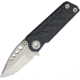 EOS Prawn Folder Spear Folding Knife, 2in Stonewash SS Spear Point Blade, Black Aluminum Handle, EOS015