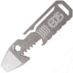 EOS Shark Multi Tool Raw, 4in Overall, Titanium Construction, Bottle Opener L Hex/Bit Driver L Lanyard Loop L Pocket Clip L Pry Bar, Raw Finish, SHK-RW
