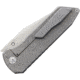 EOS Surgeon Framelock CF Folding Knife, 3.75in Stonewash Cts-Xhp SS Wharncliffe Blade, Thumb Stud, Pocket Clip, Carbon Fiber Front Handle With Stonewash Titanium Back Handle, SUR-CF