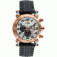Equipe E105 Balljoint Mens Watch - Rosegold Case, White Dial, Rubber Strap