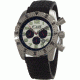 Equipe E601 Headlight Mens Watch - Black Rubber Strap, White Dial, Silver Bezel