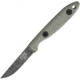 Esee Camp Lore Oxide Fixed Fixed Blade Knife, 6.25in Overall, 2.5in Black Stonewash 1095Hc Steel Drop Point, Canvas Micarta Handle, Designed By Cody Rowen, Brown Leather Belt Sheath, Black, CR25-BO