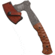 Esee Gibson Axe, 10.5in Overall, 3in Black Stonewash 1095Hc Steel Axe Head With 4.5in Cutting Edge, Brown Finger Grooved Micarta Handle, Brown Leather Sheath, Brown, GIBSON AXE