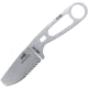 Esee Imlay Rescue Folding Knife, 2.25in Stonewash Partially Serrated 440C SS Blade, One-Piece Construction, Finger Ring, Sheath Includes Retention Strap, Black Nylon Sheath, IMLAY