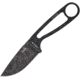 Esee Izula Oxide Knife, 6.25in Overall, 2.63in Black Oxide Coated 1095Hc Steel Blade, One-Piece, Clip Plate Attachment For Sheath, Black Molded Plastic Sheath, IZULA-B-BO