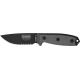Esee Mdl 3 Fxd Knife, 3.75in, Srtd, Black Micarta Hdl,Pommel, Brown Sheath,clip plate RC3SMB