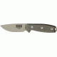 Esee Mdl 3 Stnd Edge Fxd Blde Knife, 3.75in, OD Green Steel, OD Green Canvas Micarta Hdl ES3PMDT