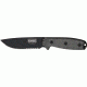 Esee Mdl 4 Part Srtd Fxd Blde Knife, 4.5in, Srtd, Black Linen Micarta Hdl, sheath,clip plate RC4S