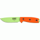 Esee Mdl 4 Plain Edge Fxd Blde Knife, 4.5in, Drop Point, Orange G10 Hdl ES4PVG