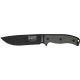 Esee Model 6 Fixed Blade Knife, 5.75in, Drop Point, Black Linen Micarta Handle RC6P