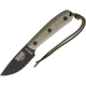Esee Model 3 With Modified Handle Fixed Blade Knife, 3.625in, 1095 Carbon Steel, Standard Edge, Green, Canvas Micarta Handle ES3HM