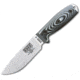 Esee Model 4 S35VN Gray G10 Knife, 4.5 stonewash finish S35VN stainless drop point b, Black and gray sculpted G10 handle, ESEE-4PS35VNO2