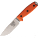 Esee Model 4 S35VN Orange G10 Knife, 4.5 stonewash finish S35VN stainless drop point b, Orange G10 handle, ESEE-4PS35VNOR