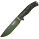 Esee Model 6 Fixed Blade OD Knife, 5.25 OD green powder coated 1095HC steel blade, Black and OD green 3D machined G10 handle, 6POD-003