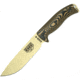 Esee Model 6 Fixed Blade Tan Knife, 5.25 desert tan powder coated 1095HC steel blade, Black and coyote brown 3D machined G10 handle, 6PDT-005