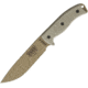 Esee Model 6 Tactical Dark Earth Fixed Blade Knife, 11.75in, 5.75in, 1095 Carbon Steel, Standard Edge, Drop Point, Linen Micarta Handle ES6PDE