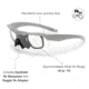 ESS Crossbow 2X Eyeshields Shooting Safety Glasses, Coyote Brown Frame 740-0463