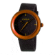 Eviga Cf3709 Cirkle Mens Watch - Black Band, Orange Bezel