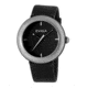 Eviga Cf3710 Cirkle Mens Watch - Black Band, Silver Bezel
