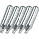 Evike Exclusive 12 Gram CO2 Cartridge for Airsoft and Air Gun, 5 Pack, Silver, Small, CPK06802