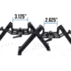 Evolution Gun Works Mystic Precision Bipod, MPOD Manufactured by EGW, 3.125in, Black, 32131