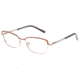 Exces Princess 142 Bifocal Prescription Eyeglasses, Brown/Rose Gold Frame, EXP142934BI