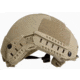 ExecDefense USA High Cut Ballistic Helmet w/ Side Rails &amp; NVG, III-A, Tan, L, EXH-09708-TL
