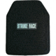 ExecDefense USA Level III Ballistic Plate, ICW, Rectangle Cut, Back, Black, 10in x 12in, Rectangle Cut, E-MTHAPI3B-C