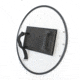 ExecDefense USA Round Riot Shield, Transparent, Standard Size, EXS-R05
