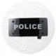 ExecDefense USA Round Riot Shield, Transparent, Standard Size, EXS-R05