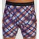ExOfficio Give-N-Go Boxer Brief - Men's-LG Plaid/LT Lapis-Small