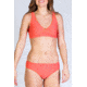 Give-N-Go Cross Over Bra - Womens-Hot Coral-X-Small